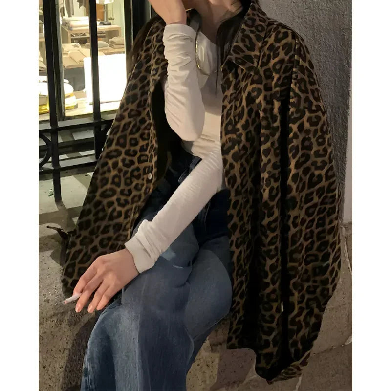 Laura - Vintage-Jacke mit Leopardenmuster
