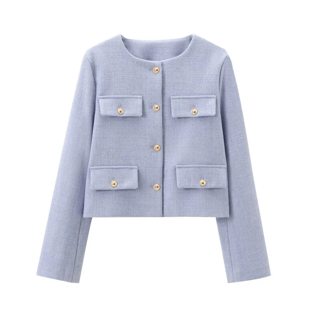 Aire - Kurzer Blazer Mit Rundhalsausschnitt Für Damen
