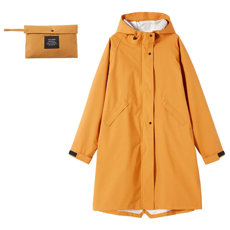 Sienna - Stylischer Langer Regenmantel Für Damen