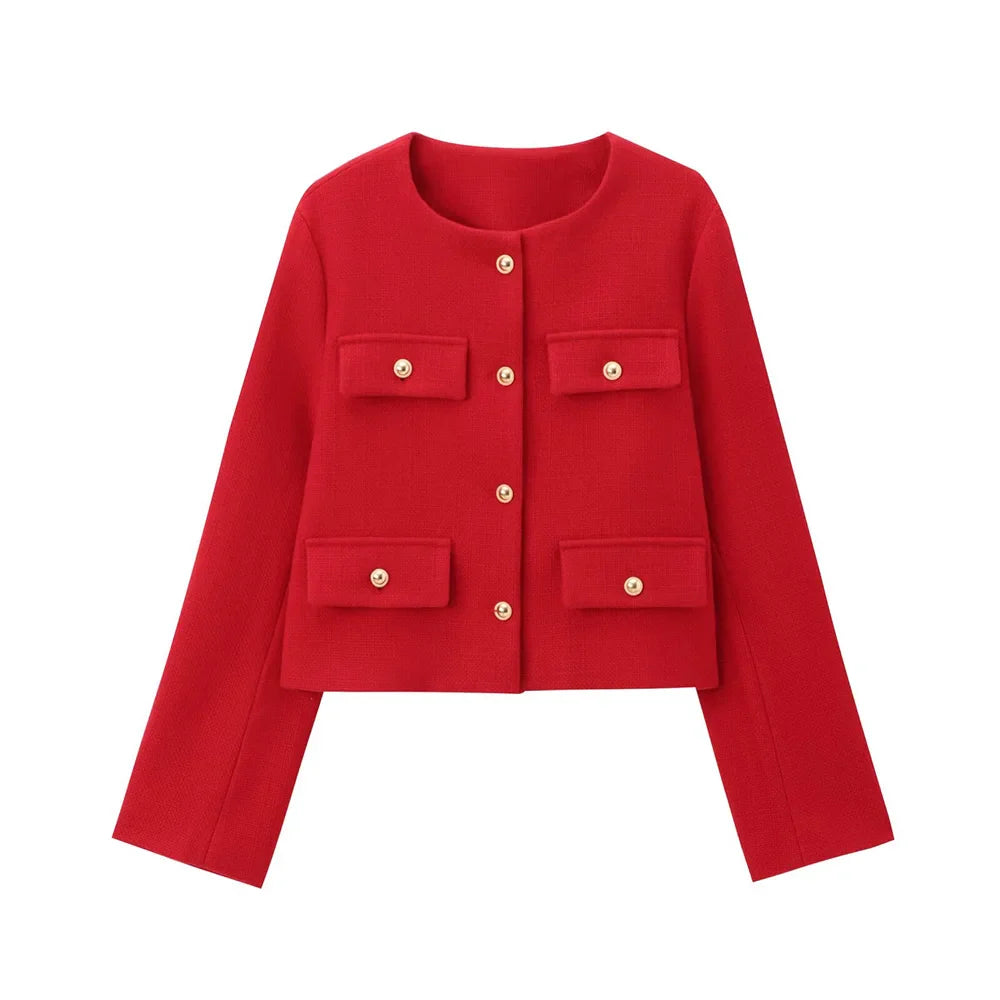Aire - Kurzer Blazer Mit Rundhalsausschnitt Für Damen