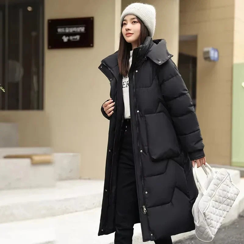 Hannah – Oversize Damen-Winterjacke mit Abnehmbarer Kapuze