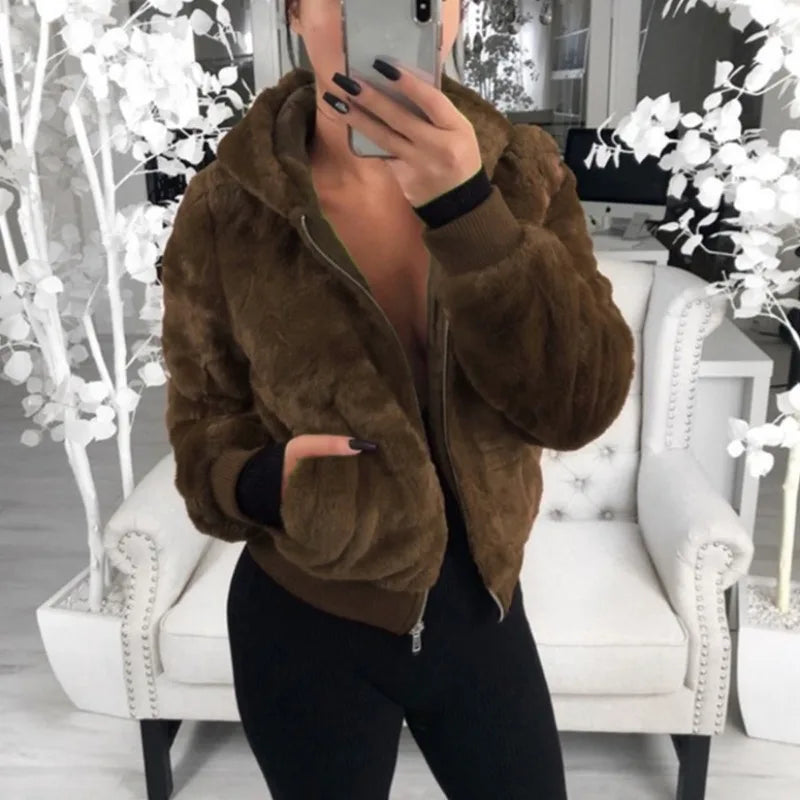 Ruby - Flauschiger Fleece-Bomber