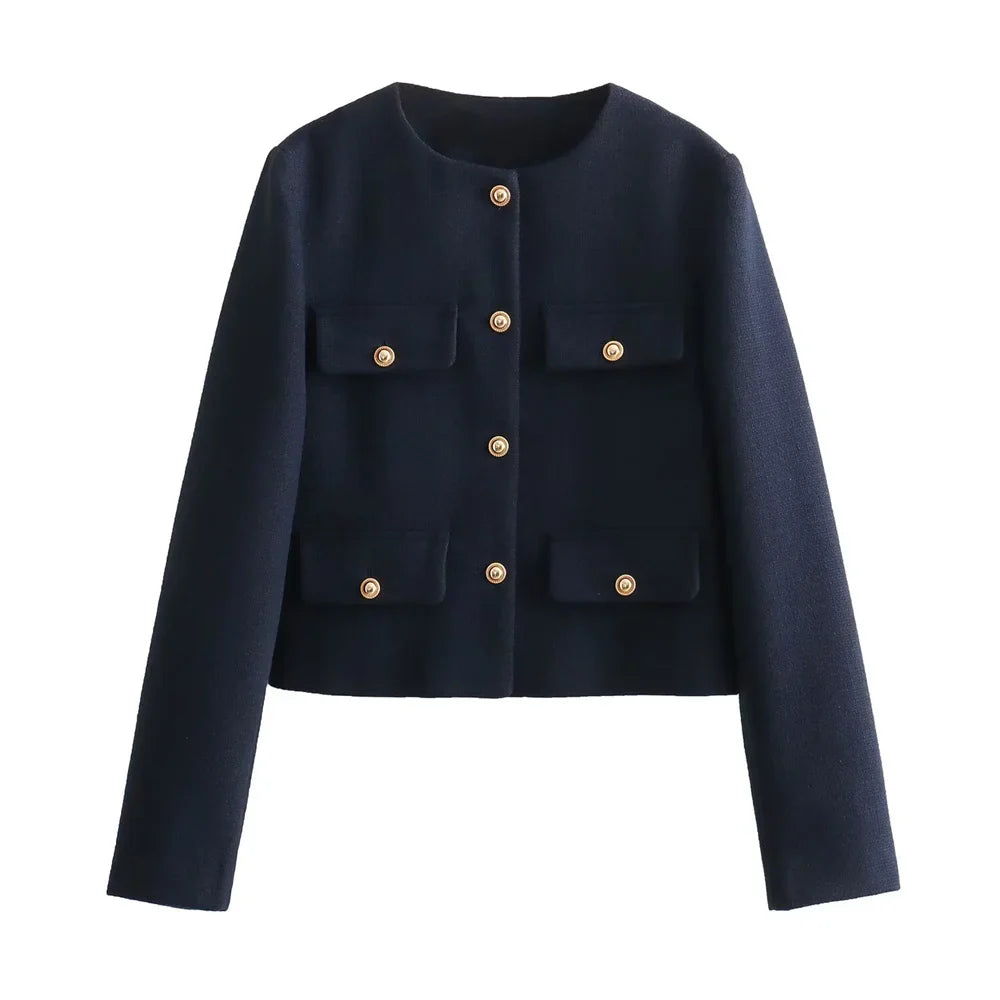Aire - Kurzer Blazer Mit Rundhalsausschnitt Für Damen