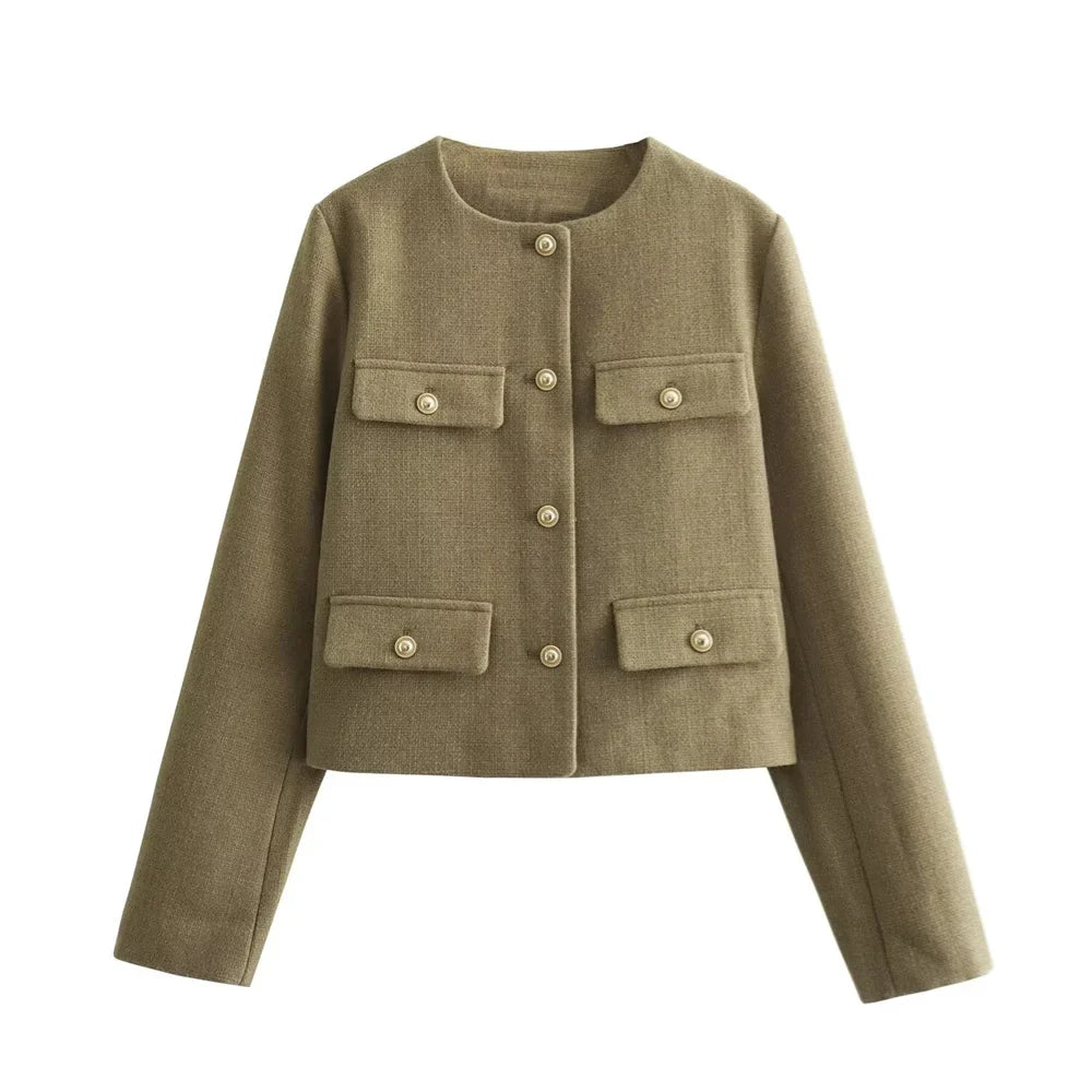 Aire - Kurzer Blazer Mit Rundhalsausschnitt Für Damen