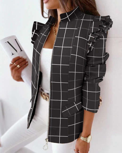 Gemusterter Blazer für Damen