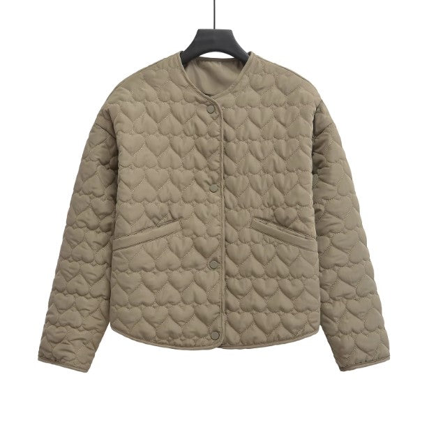Jolina - Herzgepolsterte Jacke für Frauen mit Taschen