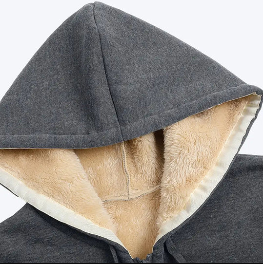 Lena l jacke mit kapuze, gefüttert mit kunstpelz