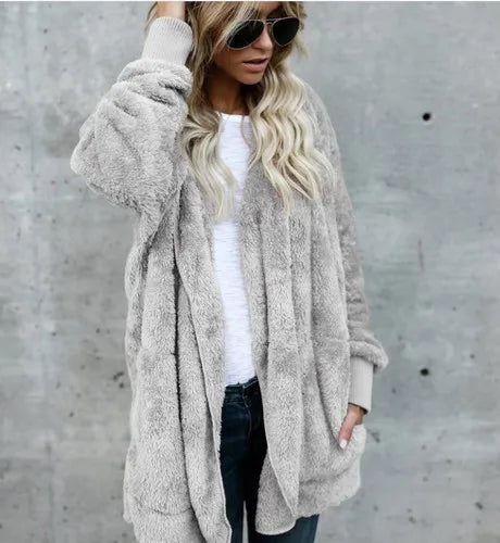 Coro- Herbst Winter Doppellagige Fleecejacke