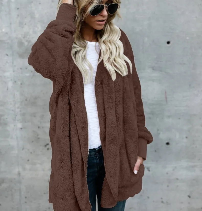 Coro- Herbst Winter Doppellagige Fleecejacke