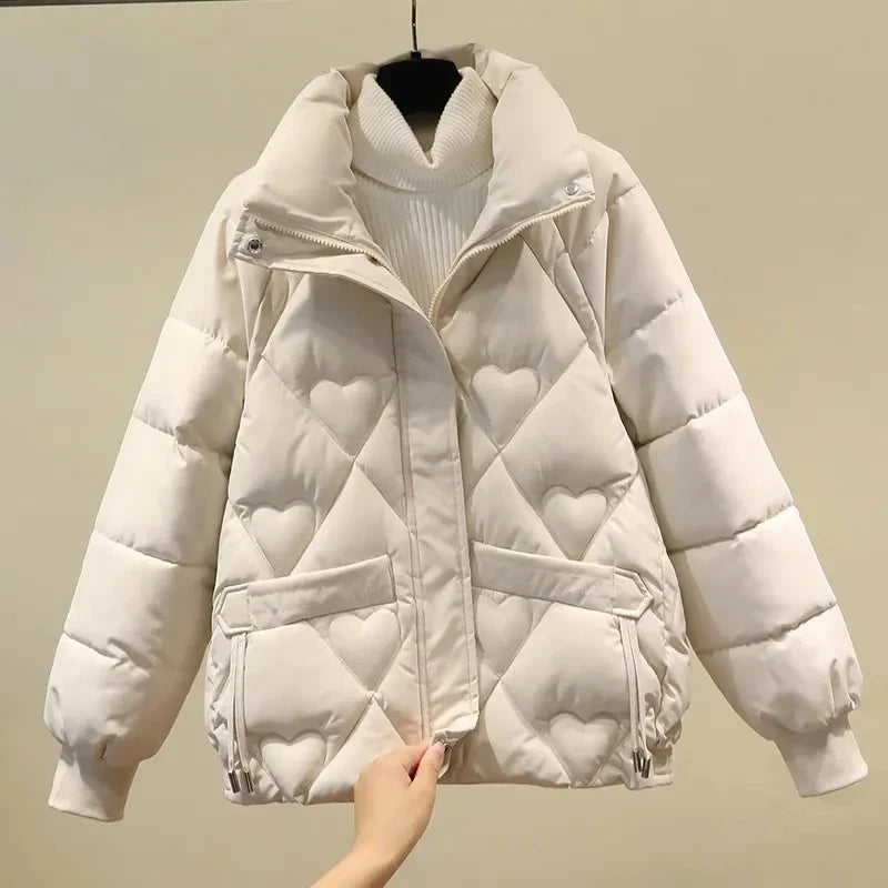 Novie– Warmer, Kurzer Steppmantel für Damen