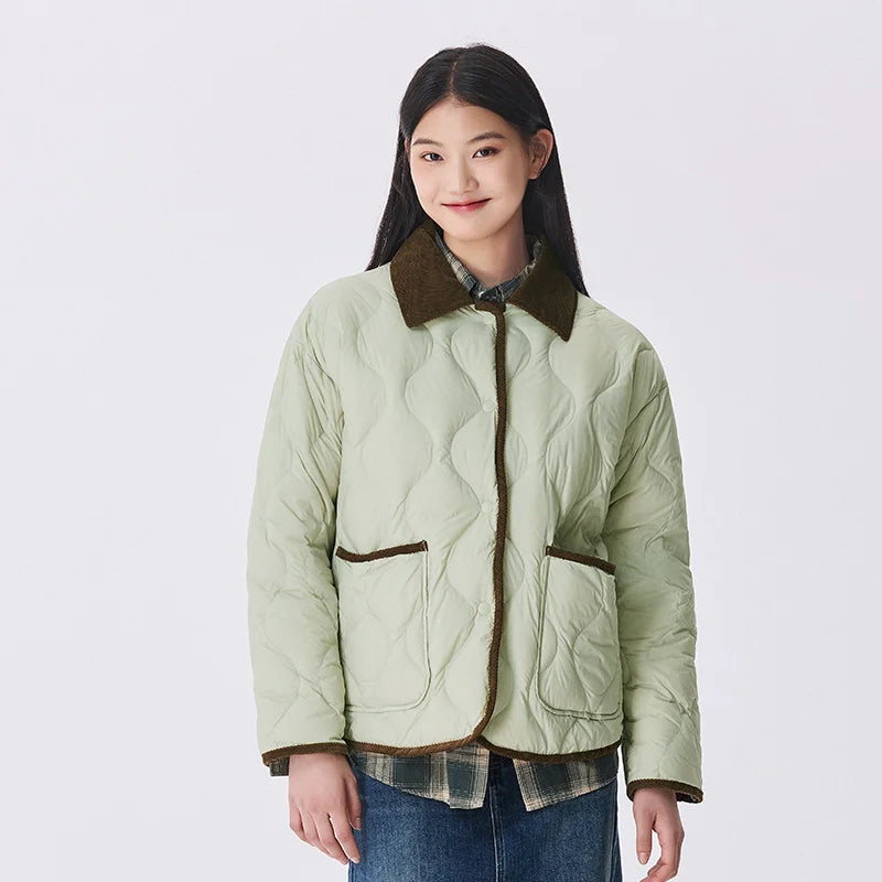 Capucine - Mantel Daunenjacke Vintage Frau Winter