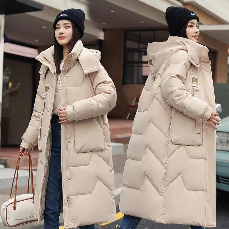 Hannah – Oversize Damen-Winterjacke mit Abnehmbarer Kapuze