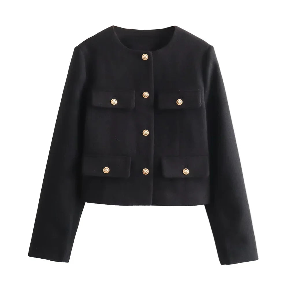 Aire - Kurzer Blazer Mit Rundhalsausschnitt Für Damen