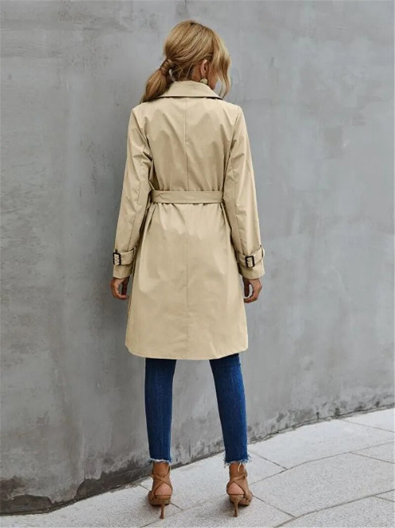 Keisha – Eleganter und Stilvoller Herbst-Trenchcoat für Damen