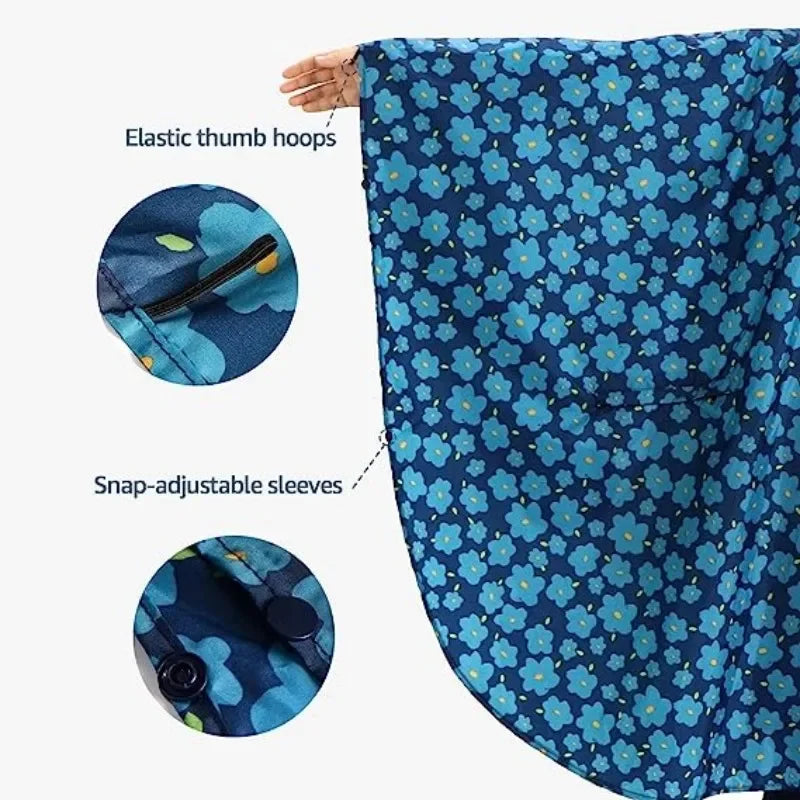 Laura - Wasserdichter Regenponcho mit Kapuze für Outdoor-Aktivitäten