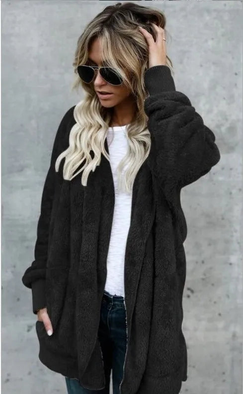 Coro- Herbst Winter Doppellagige Fleecejacke