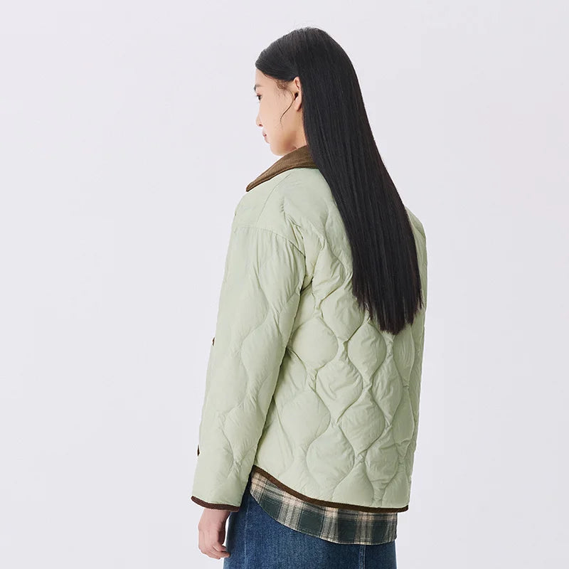 Capucine - Mantel Daunenjacke Vintage Frau Winter