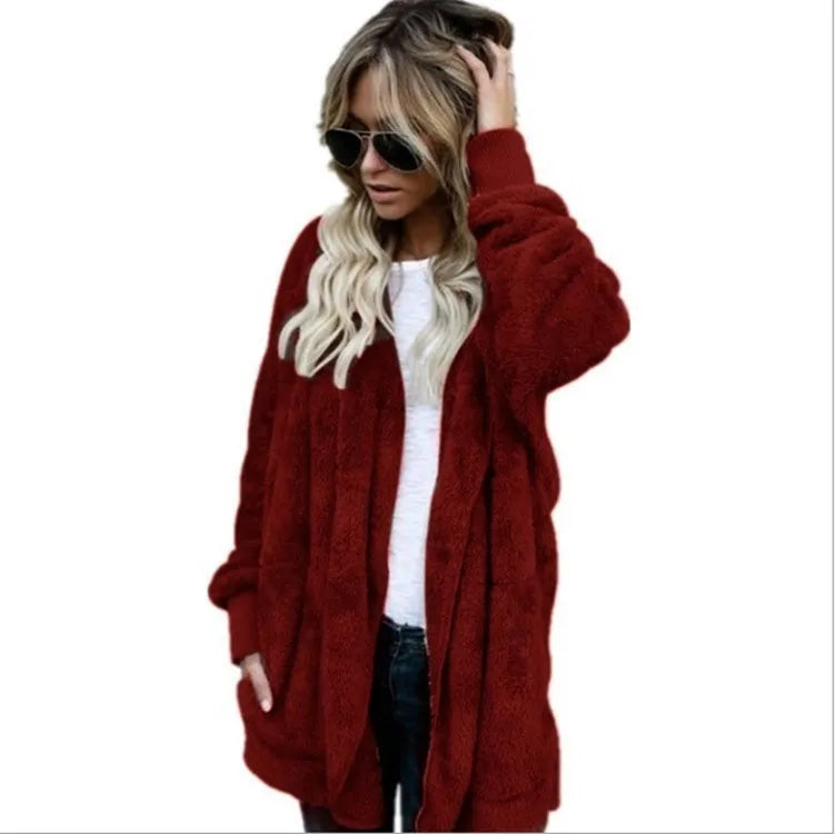 Coro- Herbst Winter Doppellagige Fleecejacke