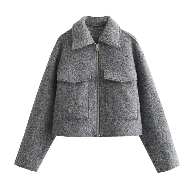 Gabby - Stylische Gekürzte Jacke mit Reißverschluss für Damen