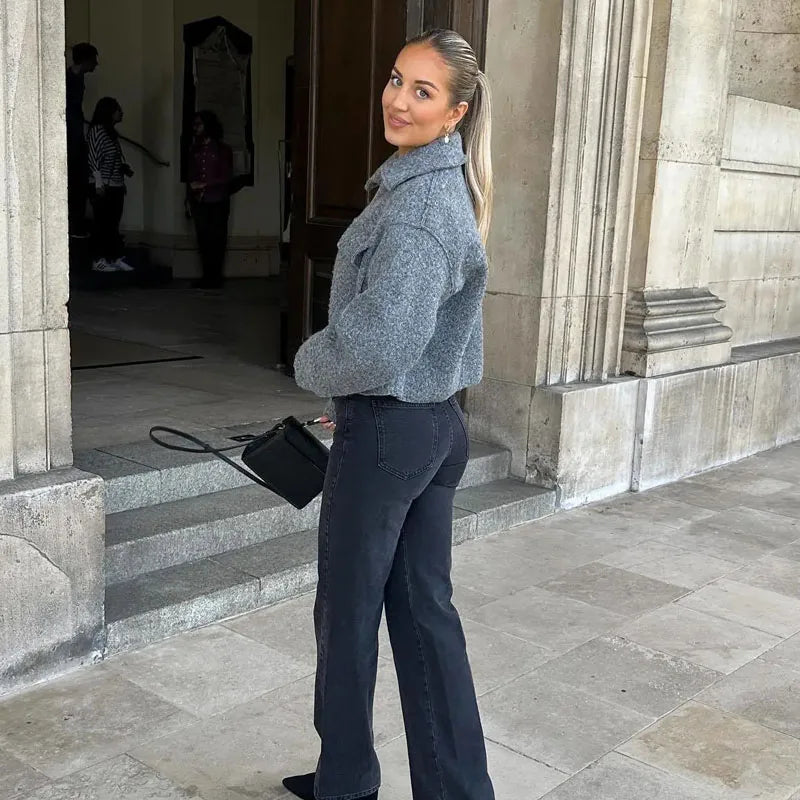 Gabby - Stylische Gekürzte Jacke mit Reißverschluss für Damen