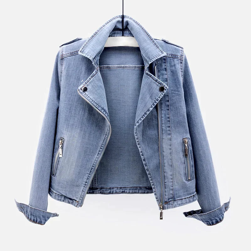 Carina - Klassische Fusion Jeansjacke für Herbst und Frühling für Damen
