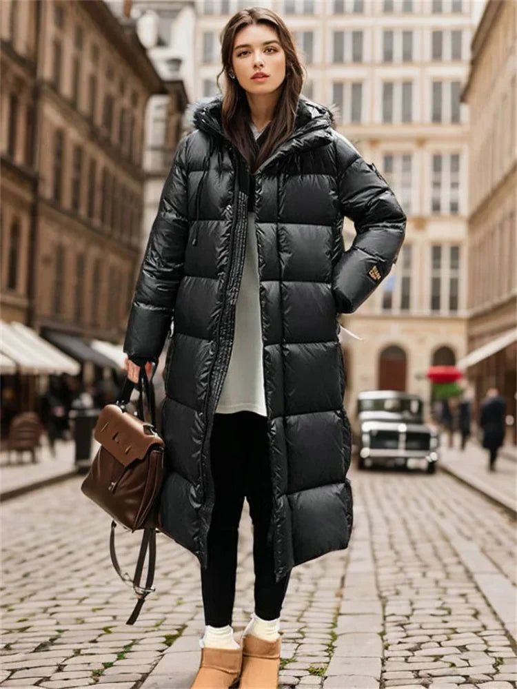 Riley - Langer Gesteppten Mantel Für Damen