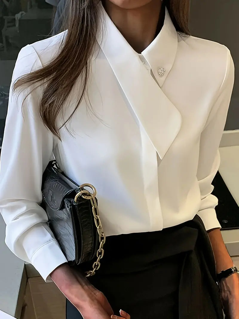 Amoria | Asymmetrische Damenbluse Elegant