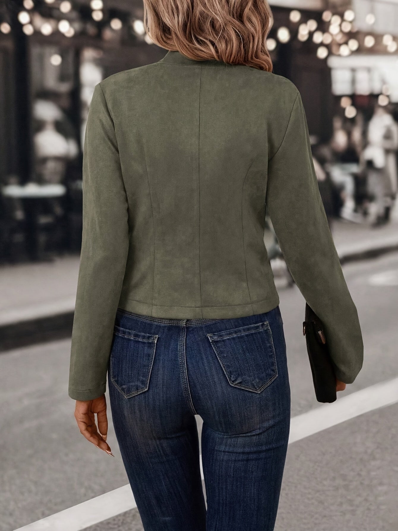 Dixie – Eleganter und Vielseitiger Doppelreihiger Mantel mit Offener Front für Damen