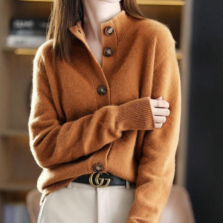 Olive - Elegante und Gemütliche Winter-Strickjacke für Damen