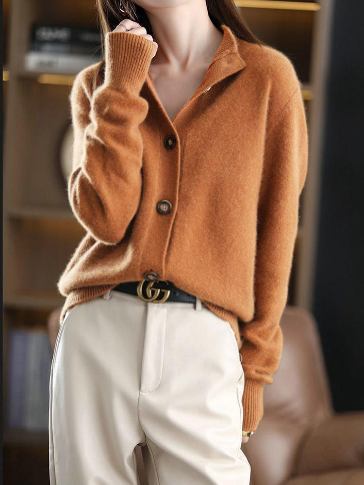 Olive - Elegante und Gemütliche Winter-Strickjacke für Damen