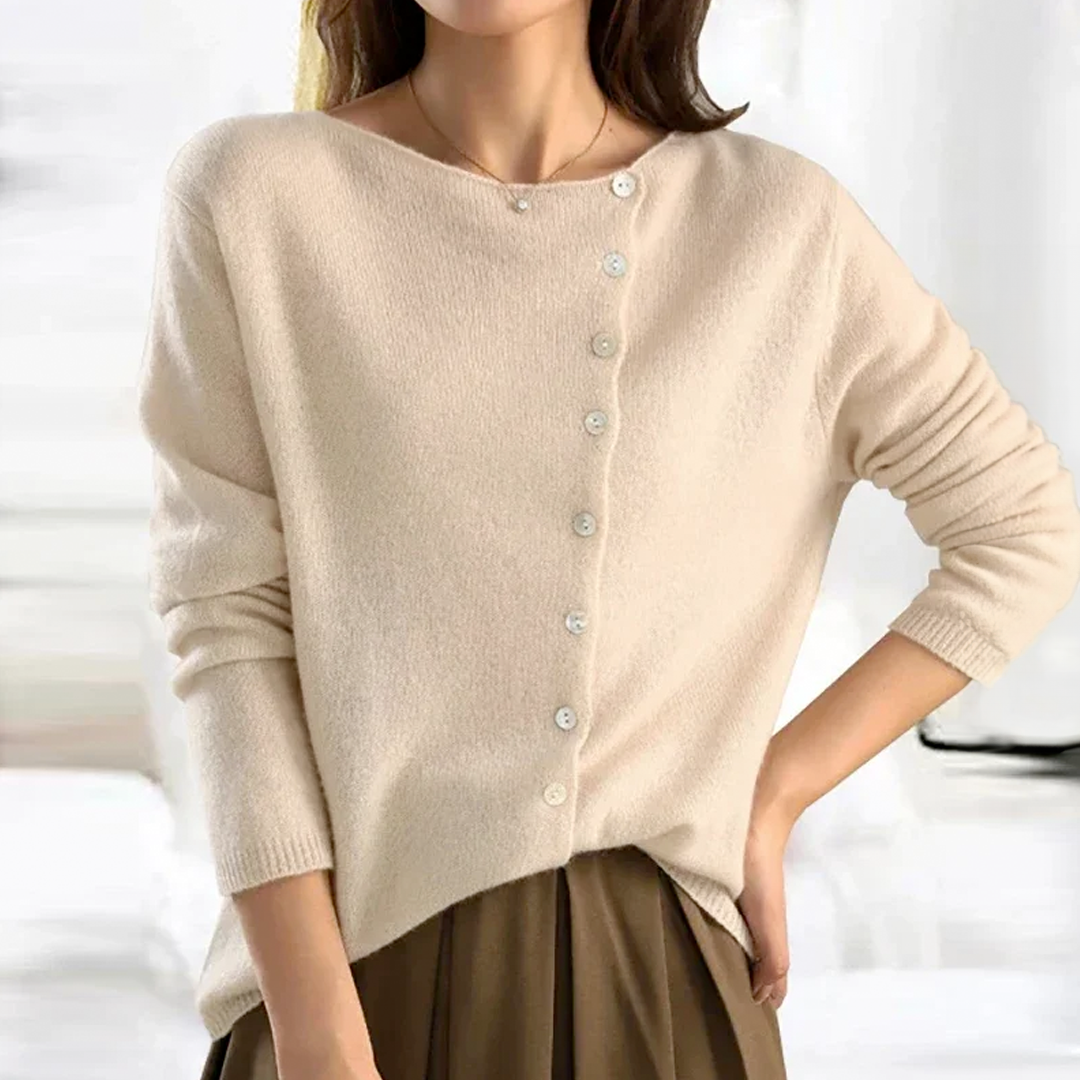 Knopfstrickjacke für Damen