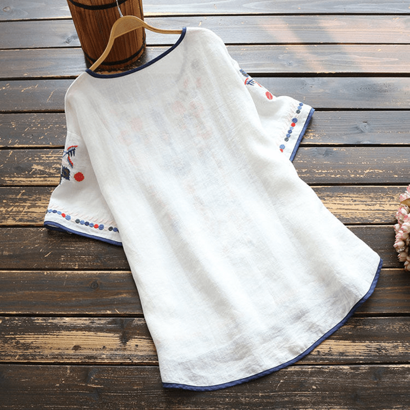 Mirabelle | Ethnische Bluse mit Stickerei