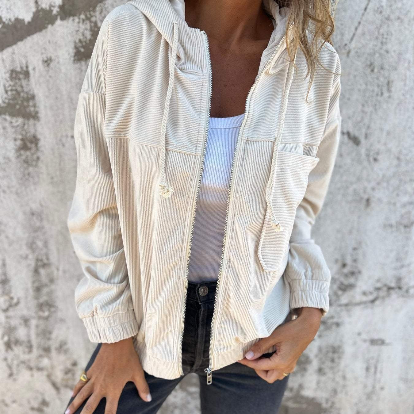 Jessie - Kapuzenjacke mit Reißverschluss für Herbst und Winter für Damen