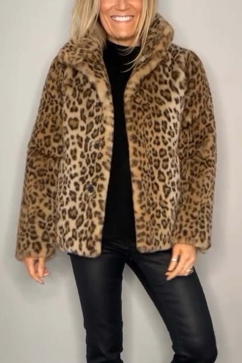 Leopard | Faux Fur Winter Jacke