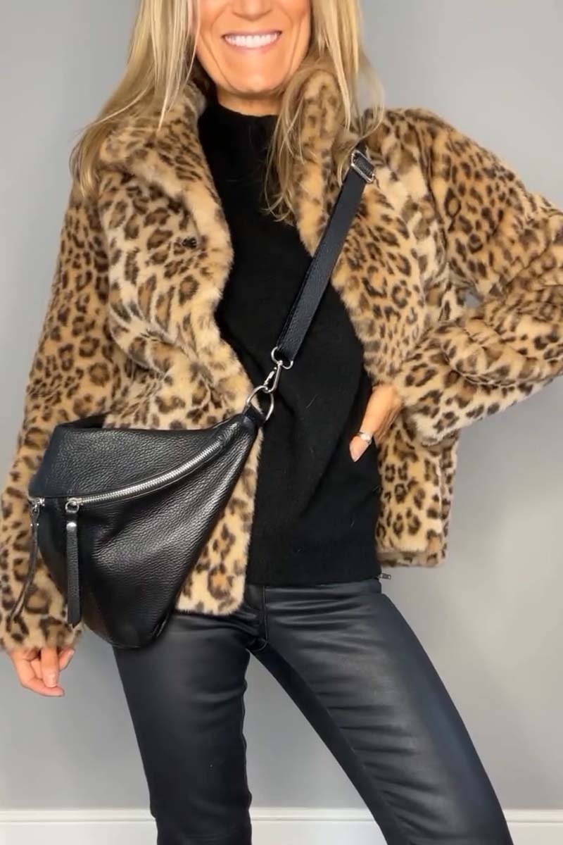 Leopard | Faux Fur Winter Jacke