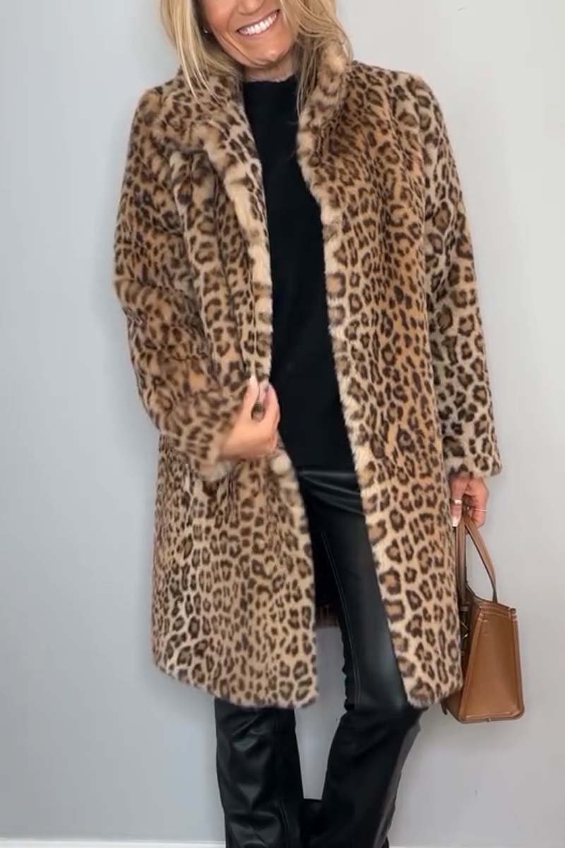 Leopard | Faux Fur Winter Jacke