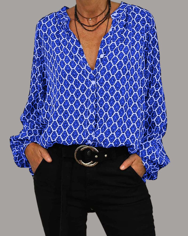 Fawn | Bluse mit V-Ausschnitt für Frauen