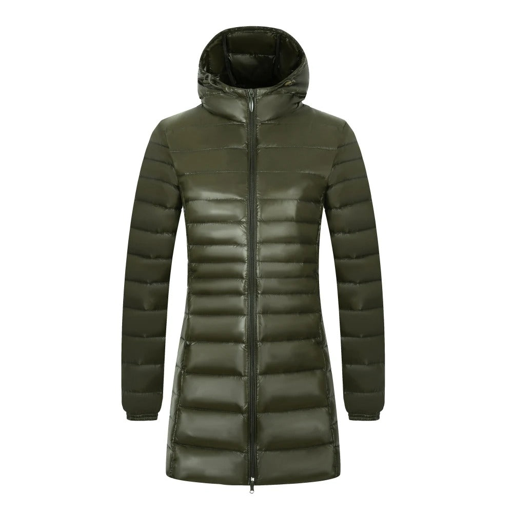 Lucille - Langer Daunenmantel Für Damen