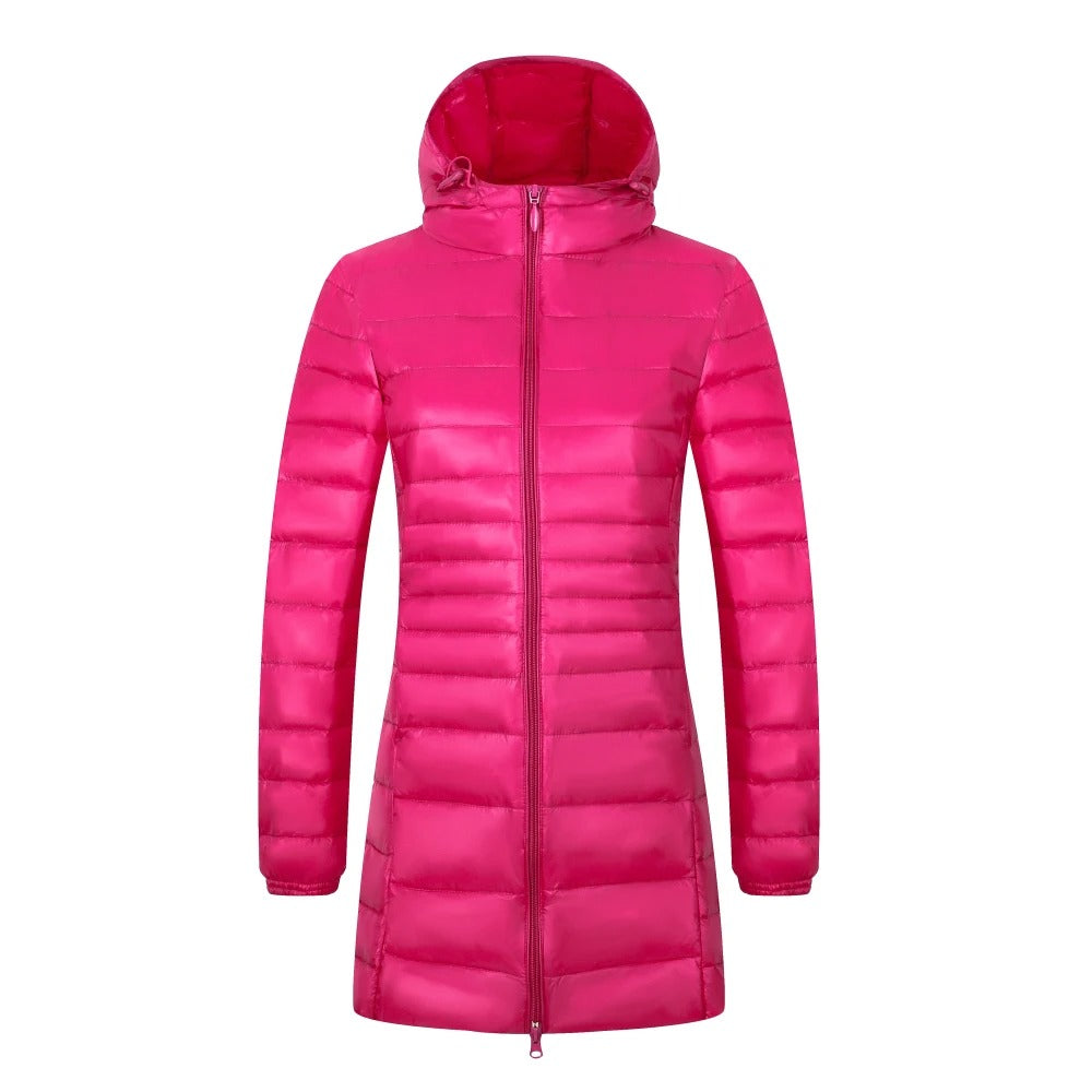 Lucille - Langer Daunenmantel Für Damen