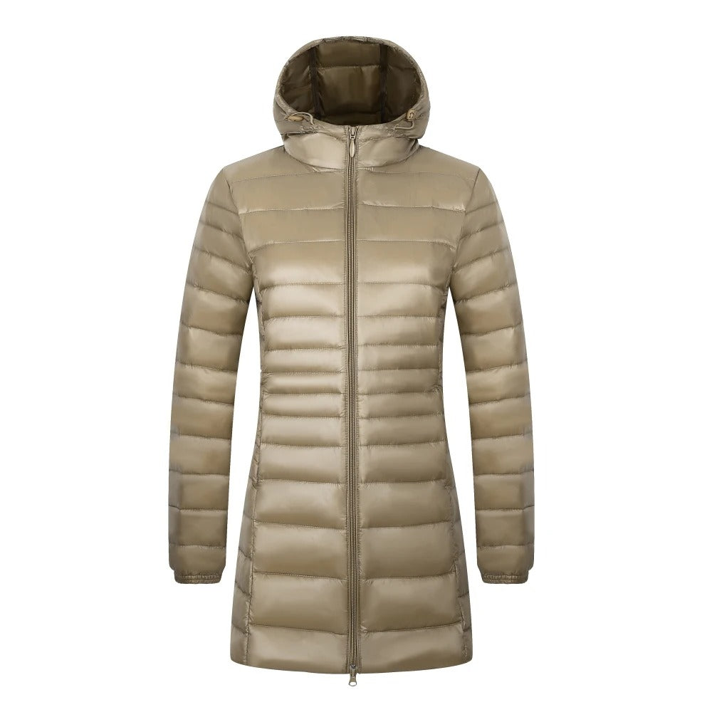 Lucille - Langer Daunenmantel Für Damen