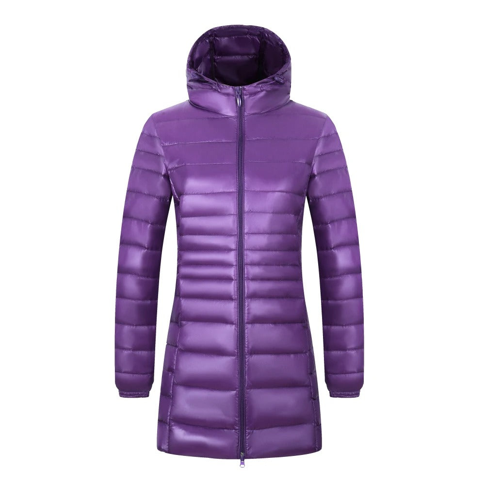 Lucille - Langer Daunenmantel Für Damen