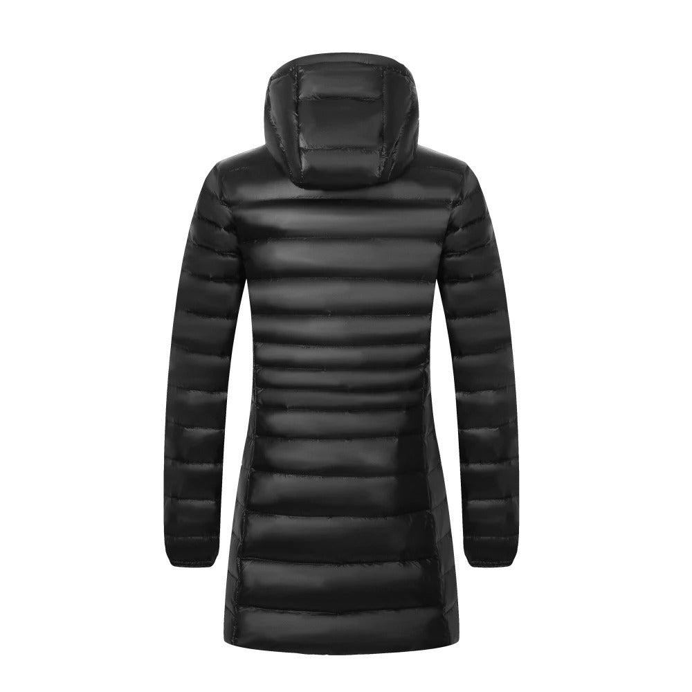 Lucille - Langer Daunenmantel Für Damen