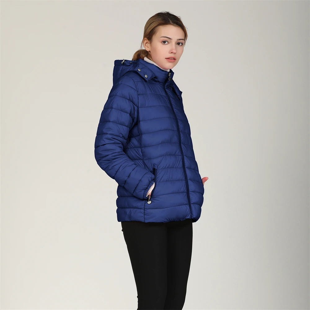 Ida - Warme Daunenjacke mit Kapuze für Frauen