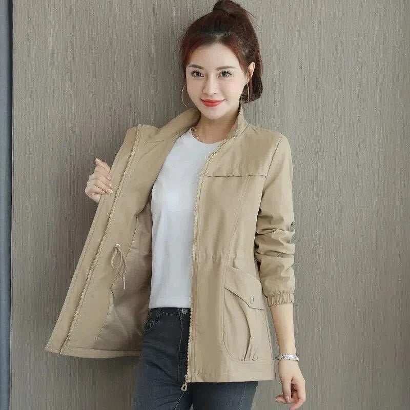 Amara - Damen Trenchcoat Uni