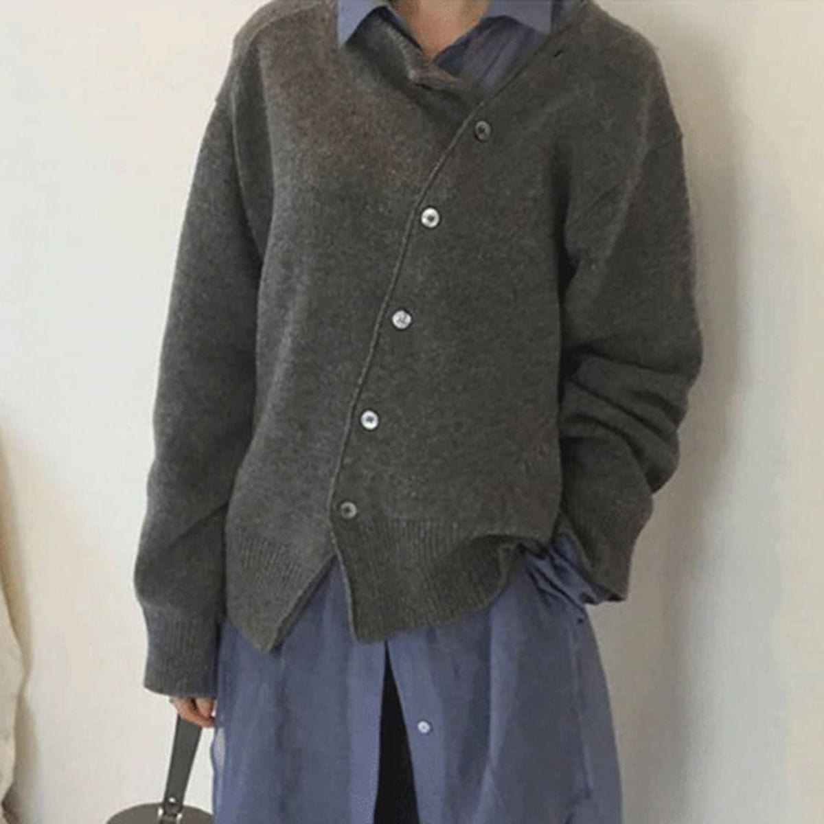 Elspeth - Luxuriöser Kaschmirmantel Mit Knopfdetails