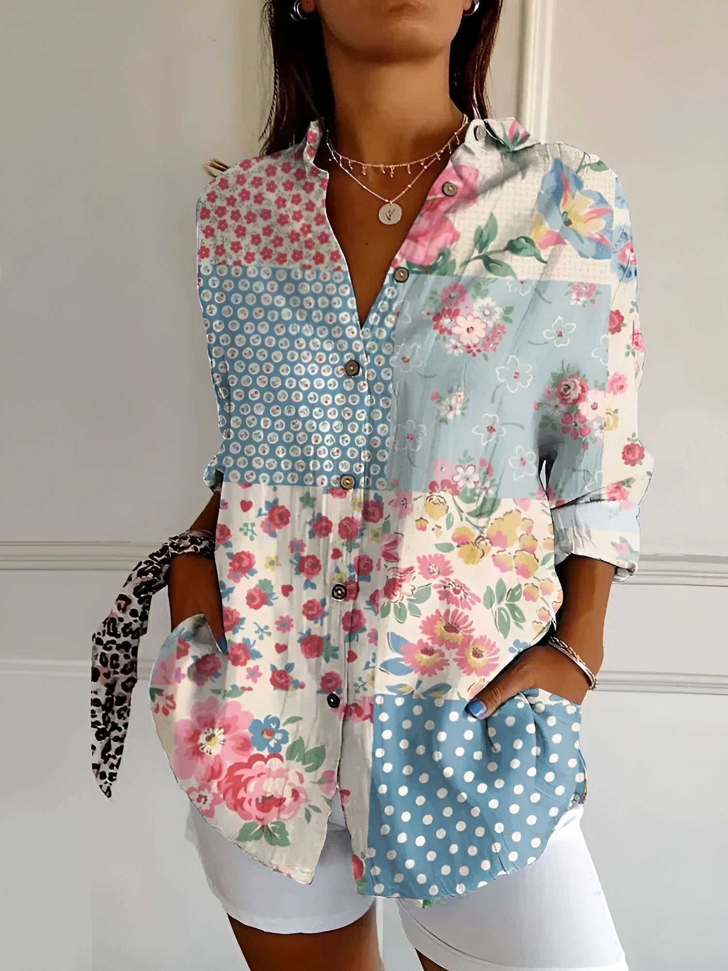 Lalita | Floral Breeze Button-Up Hemd