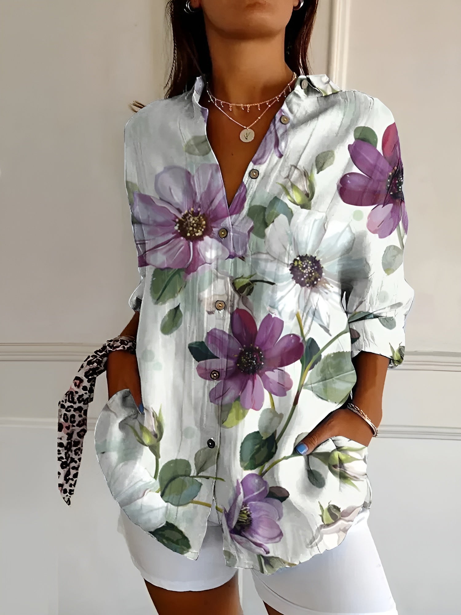 Lalita | Floral Breeze Button-Up Hemd