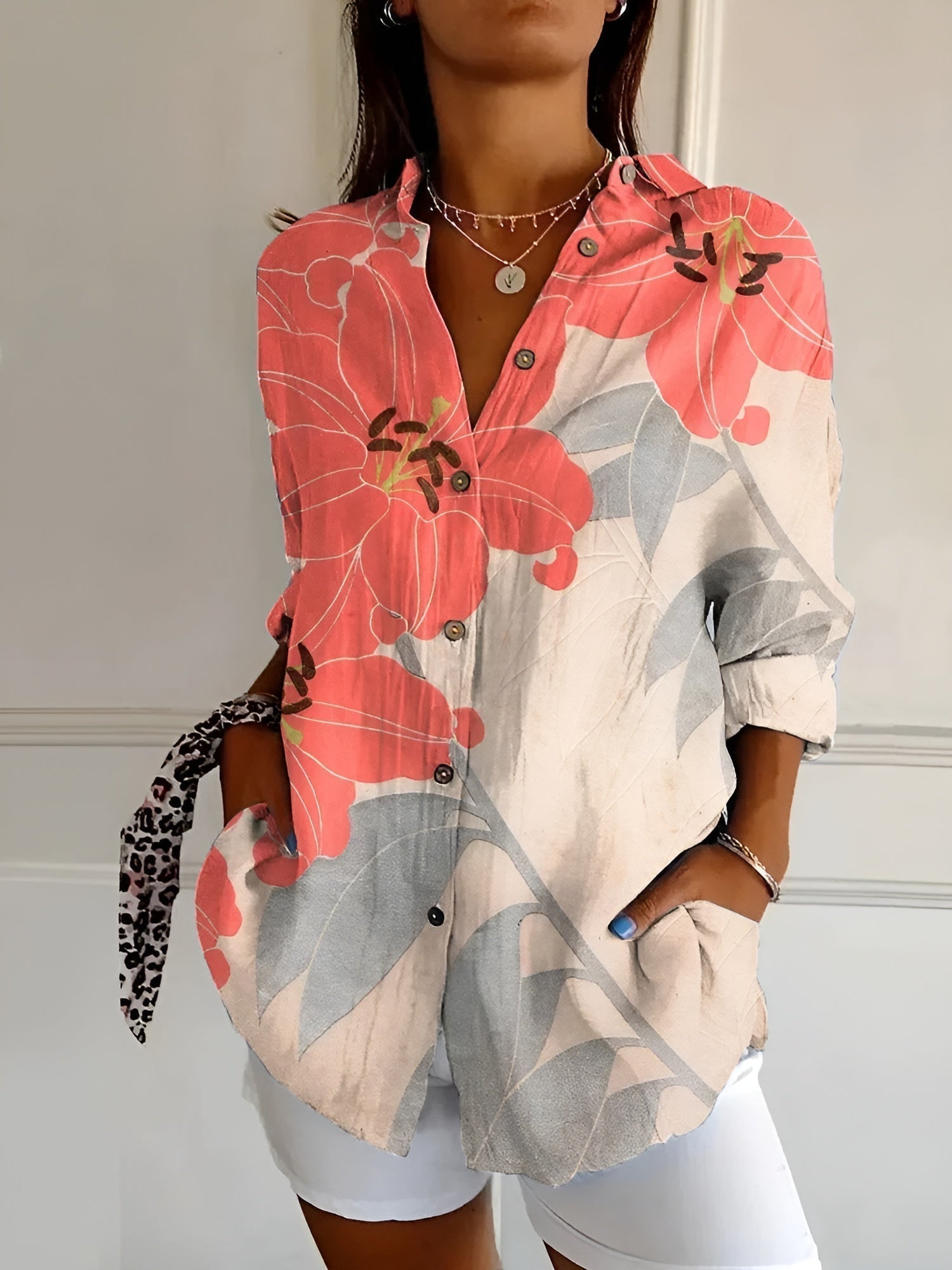 Lalita | Floral Breeze Button-Up Hemd