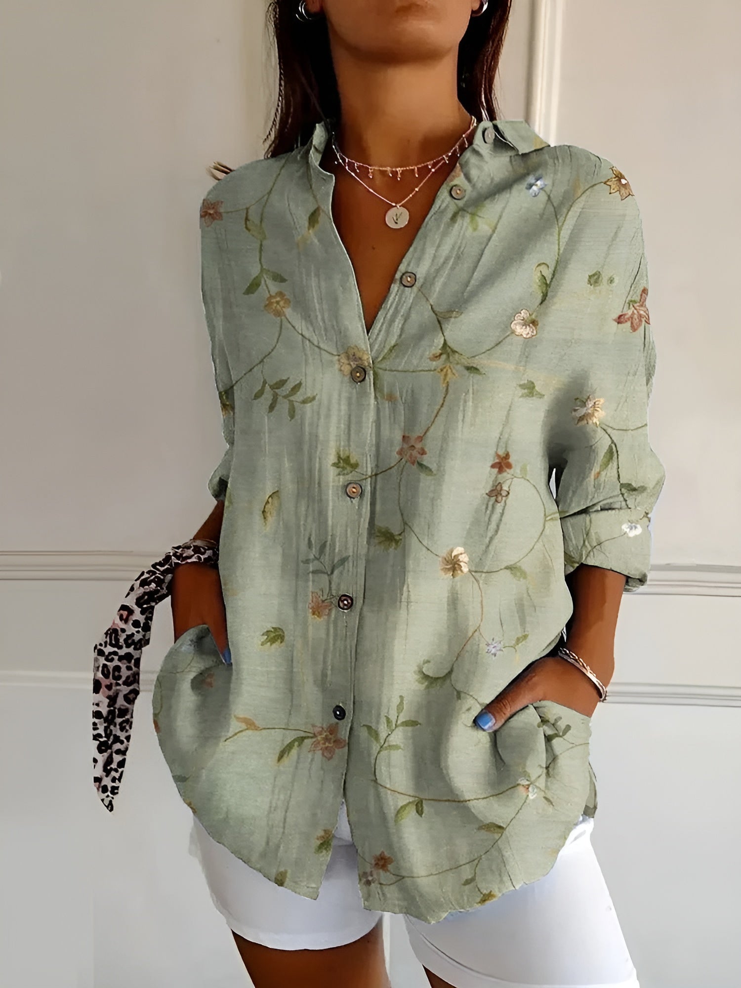 Lalita | Floral Breeze Button-Up Hemd