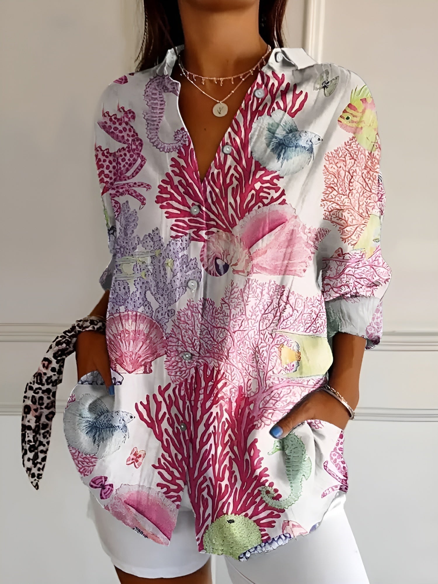 Lalita | Floral Breeze Button-Up Hemd